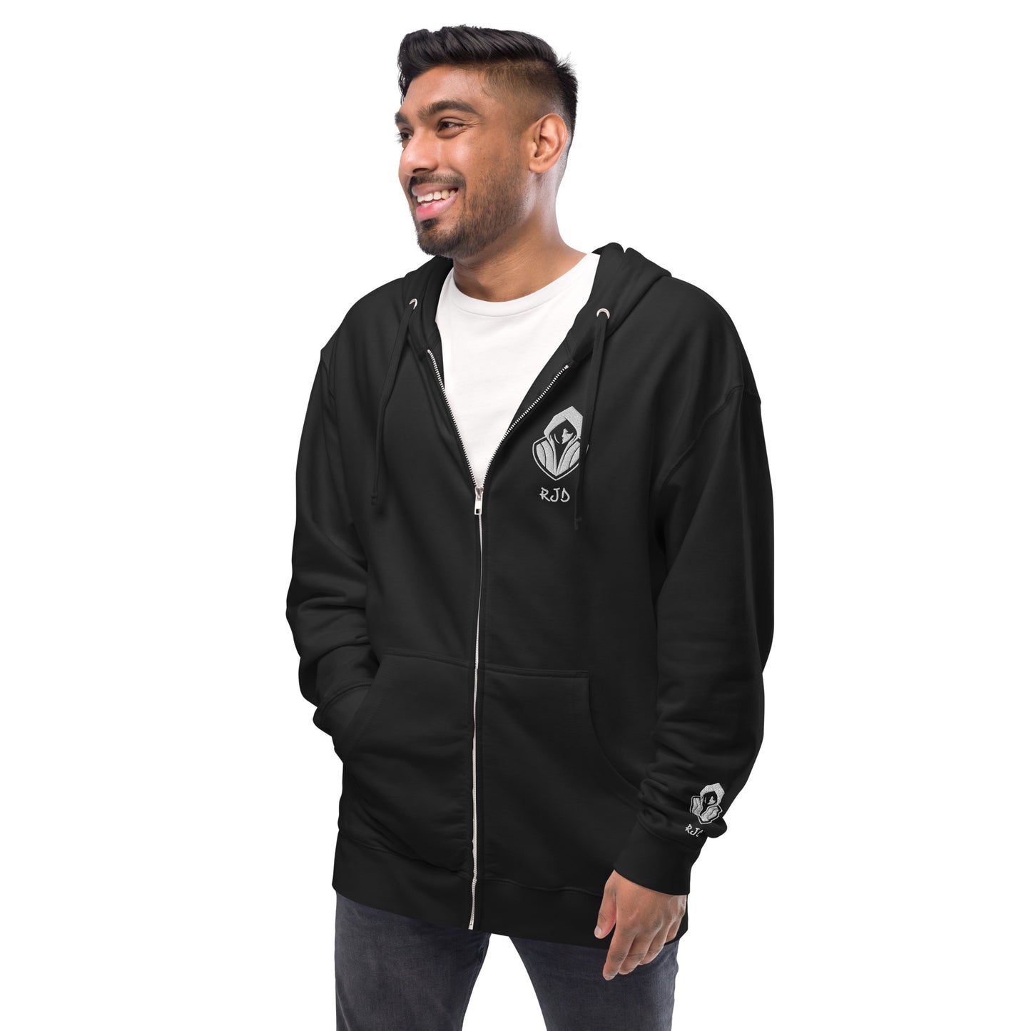 RJD Unisex Fleece Zip Up Hoodie