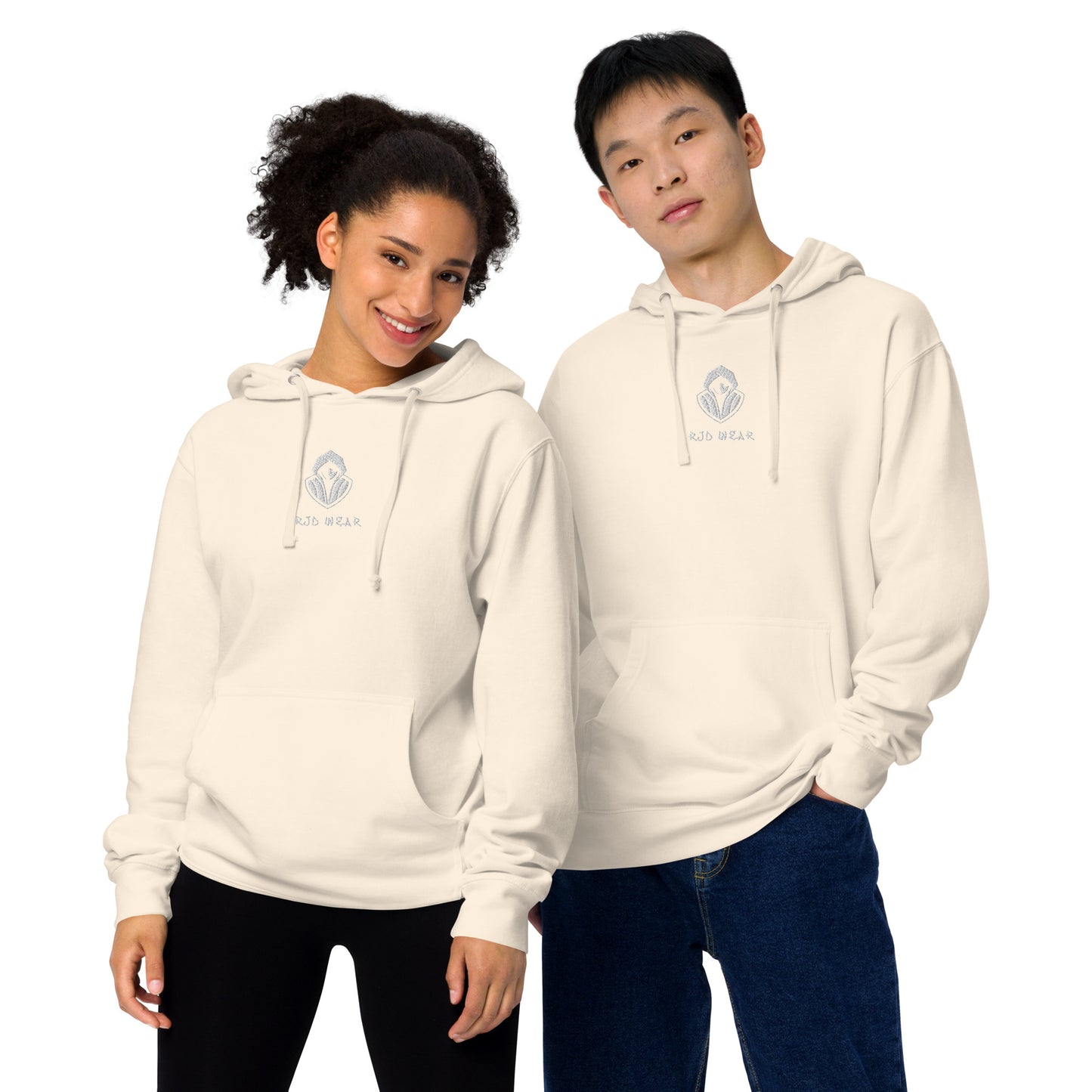 RJD Embroidered Unisex Midweight Hoodie