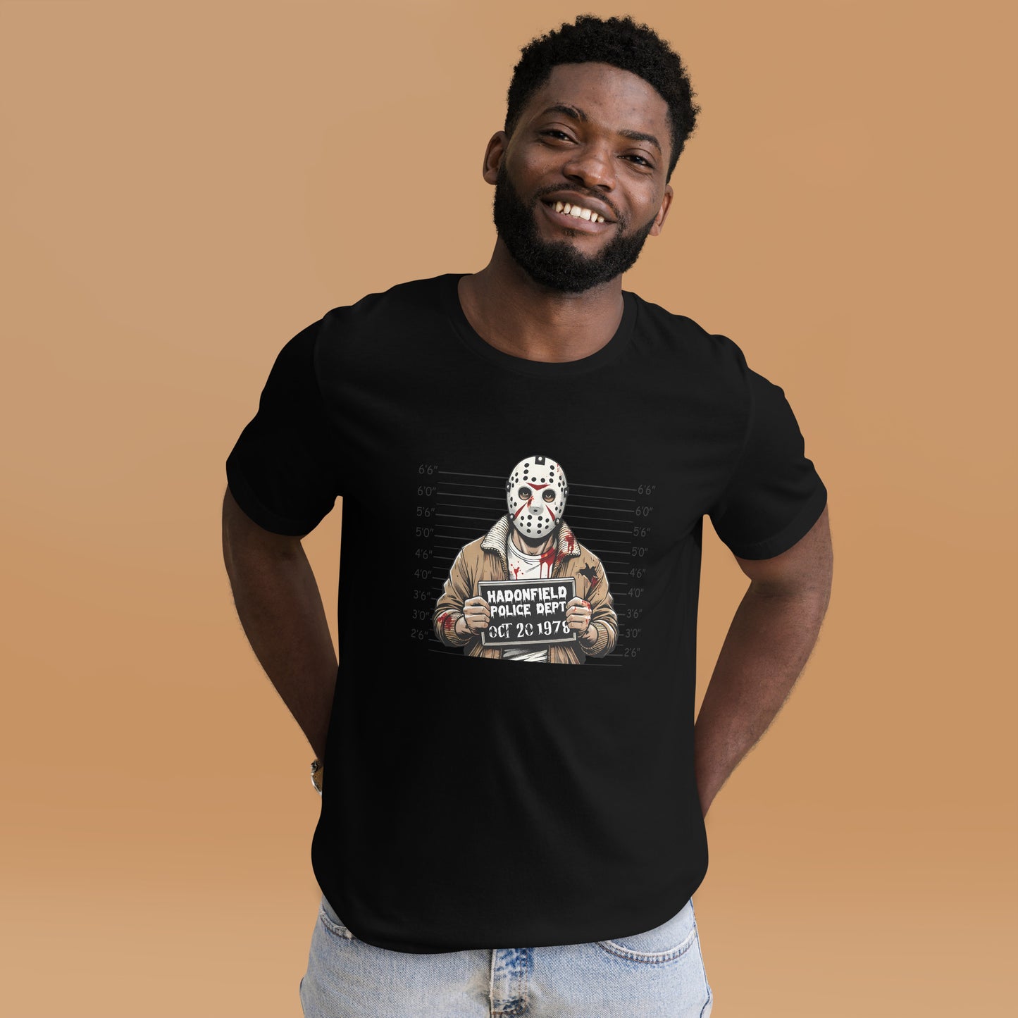 Graphic Jason Mugshot Unisex t-shirt