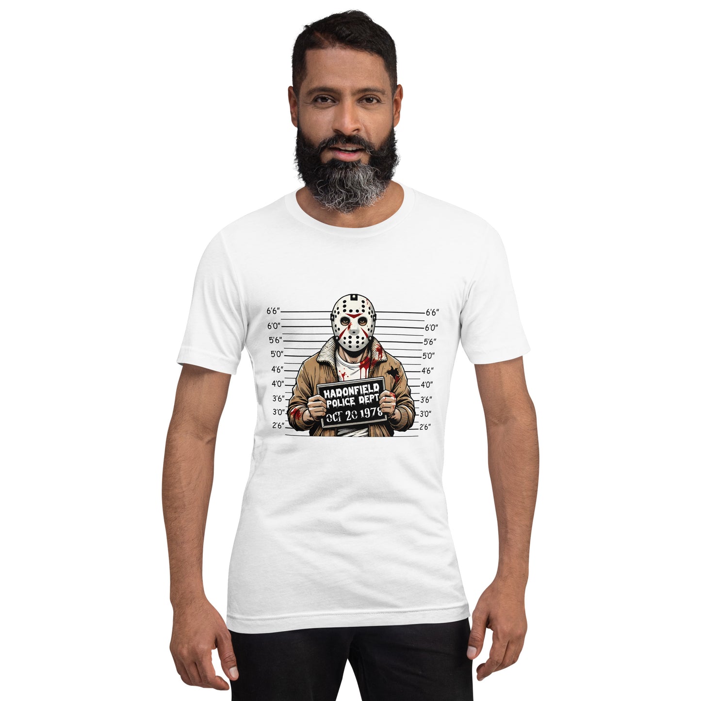 Graphic Jason Mugshot Unisex t-shirt